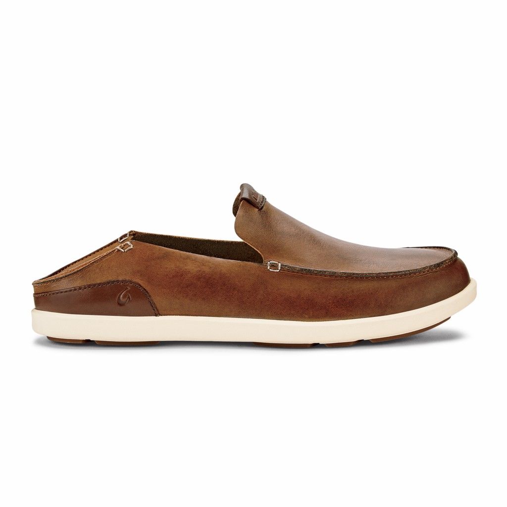 Olukai Men's Nalukai Slip On Shoe - Fox / Bone US573-094